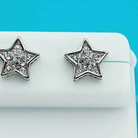 925 Sterling Silver CZ Beautiful Earrings for Women, 1USPAR4205 - Picture 7 of 10